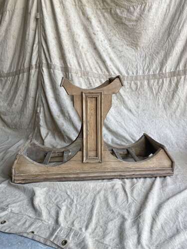 An antique rare Scottish 19th century pine whisky barrel stand with oak barrels