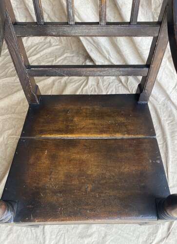 A Georgian antique Scottish laburnum vernacular Glasgow pattern chair