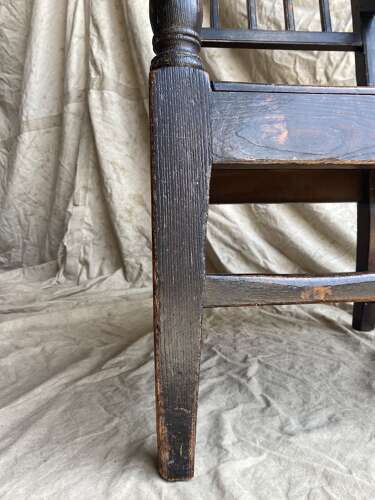 A Georgian antique Scottish laburnum vernacular Glasgow pattern chair