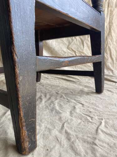 A Georgian antique Scottish laburnum vernacular Glasgow pattern chair