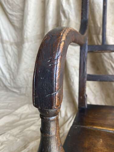 A Georgian antique Scottish laburnum vernacular Glasgow pattern chair