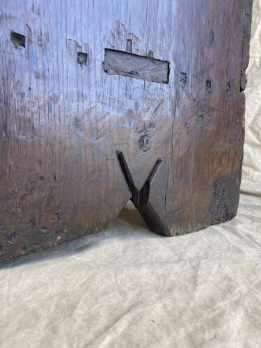 A rare Elizabeth I 16th century antique West Country boarded oak chest