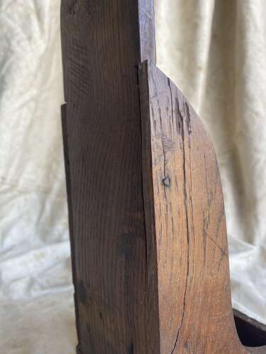 A primitive early 19th century antique Welsh vernacular oak candle / soap box