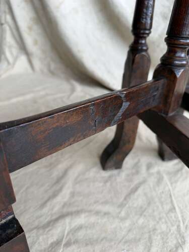 A small antique early 18th century oak gateleg table