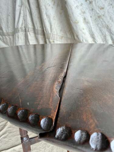 A small antique early 18th century oak gateleg table