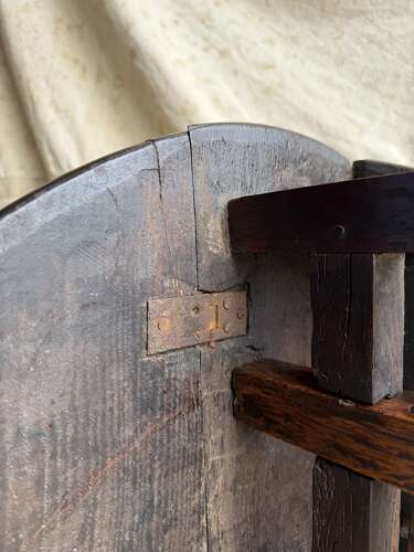 A small antique early 18th century oak gateleg table