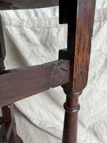 A small antique early 18th century oak gateleg table