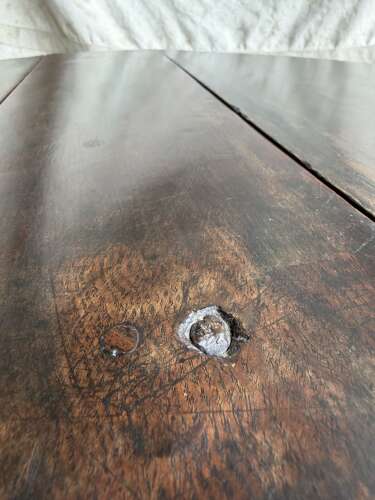A small antique early 18th century oak gateleg table