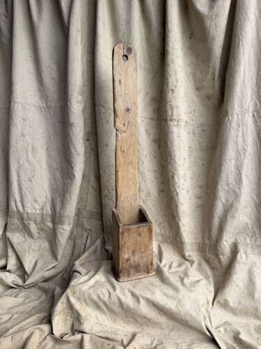 An antique 19th century Welsh vernacular pine knife sharpening board