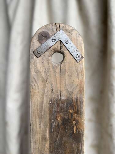 An antique 19th century Welsh vernacular pine knife sharpening board