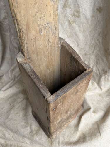 An antique 19th century Welsh vernacular pine knife sharpening board