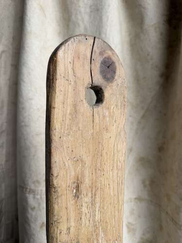 An antique 19th century Welsh vernacular pine knife sharpening board