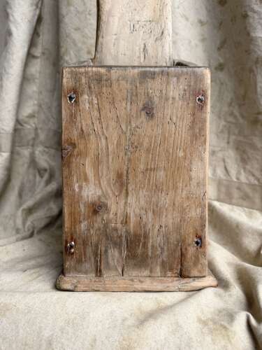 An antique 19th century Welsh vernacular pine knife sharpening board