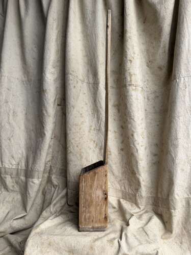 An antique 19th century Welsh vernacular pine knife sharpening board