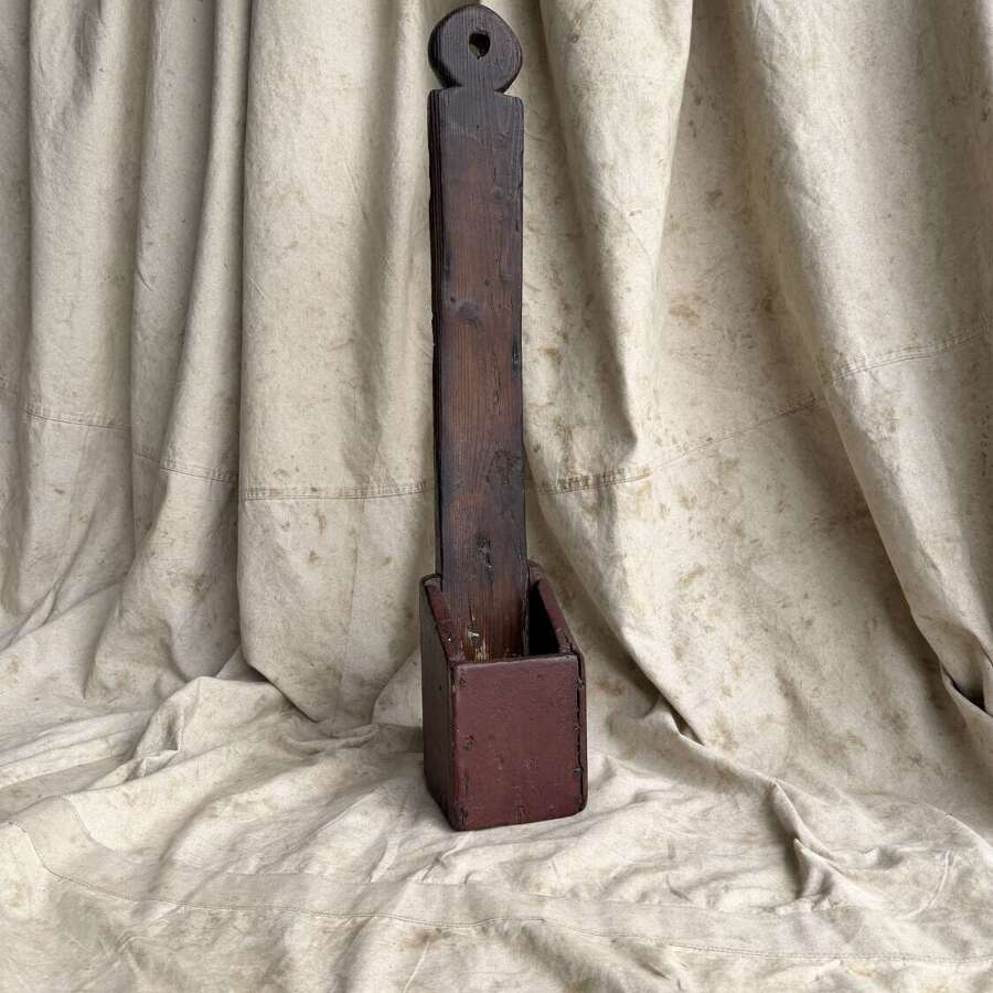 An antique 19th century Welsh vernacular pine knife sharpening board