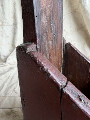 An antique 19th century Welsh vernacular pine knife sharpening board