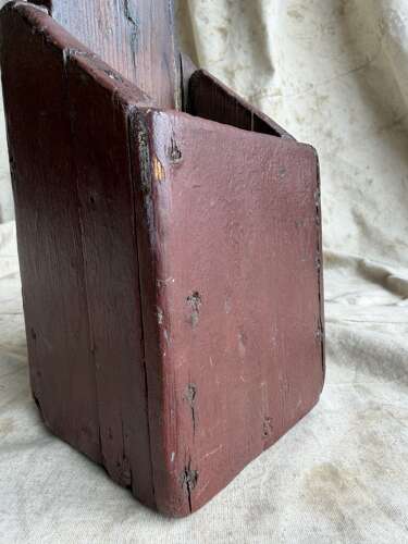An antique 19th century Welsh vernacular pine knife sharpening board