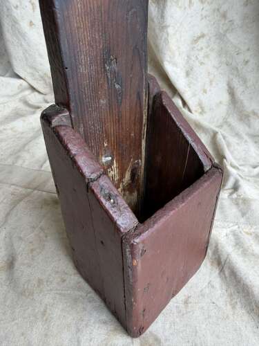 An antique 19th century Welsh vernacular pine knife sharpening board