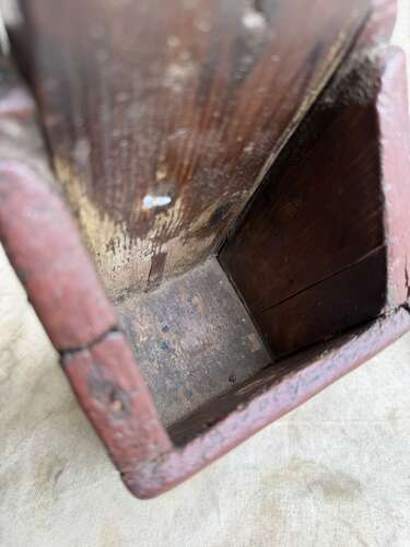 An antique 19th century Welsh vernacular pine knife sharpening board