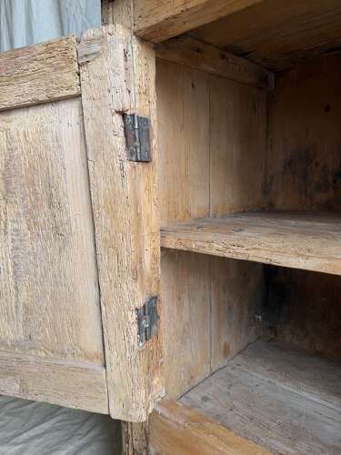 A 19th century Irish pine one piece antique dresser