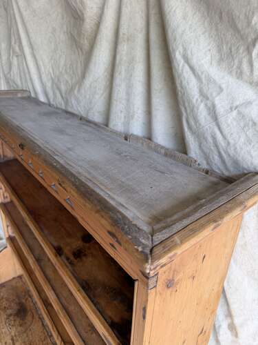 A 19th century Irish pine one piece antique dresser