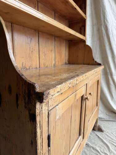 A 19th century Irish pine one piece antique dresser