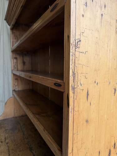 A 19th century Irish pine one piece antique dresser