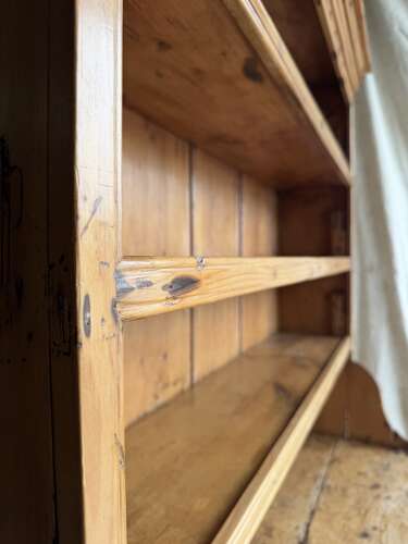 A 19th century Irish pine one piece antique dresser