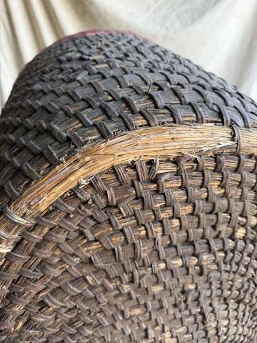 A rare 19th century antique Welsh folk art lipwork chair