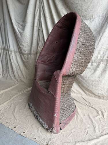 A rare 19th century antique Welsh folk art lipwork chair