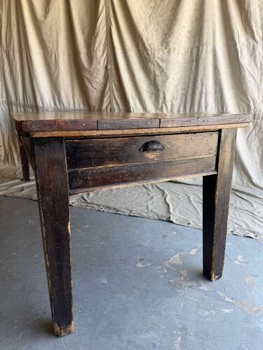 An impressive Victorian 8ft antique English pine kitchen harvest table