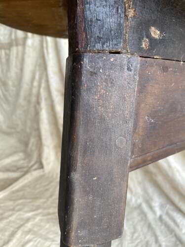 An unusual Welsh antique 19th century pine cricket table