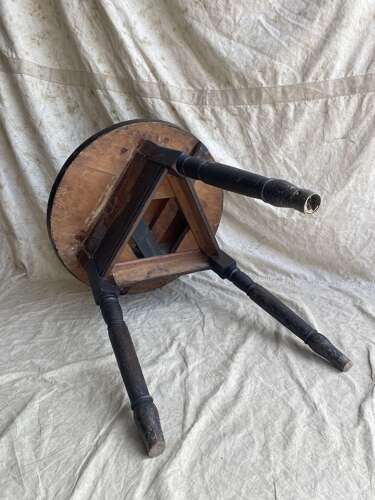 An unusual Welsh antique 19th century pine cricket table