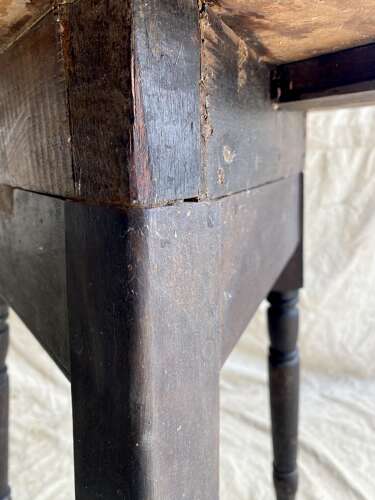 An unusual Welsh antique 19th century pine cricket table