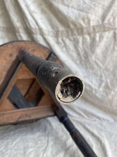 An unusual Welsh antique 19th century pine cricket table