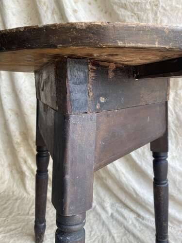 An unusual Welsh antique 19th century pine cricket table