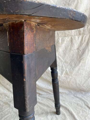 An unusual Welsh antique 19th century pine cricket table