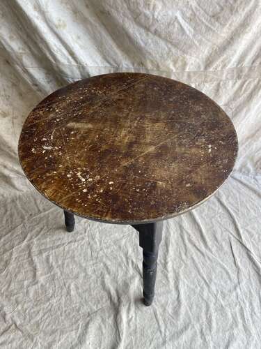An unusual Welsh antique 19th century pine cricket table