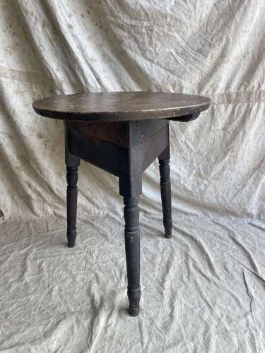 An unusual Welsh antique 19th century pine cricket table