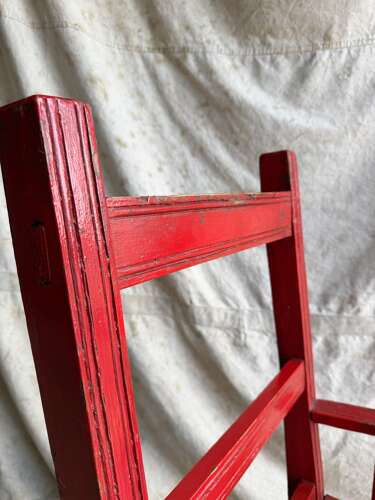 A 19th century antique painted pine Irish vernacular deep seat armchair