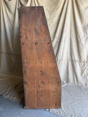 A large WW2 era 1940s vintage heavy duty pine shop display unit