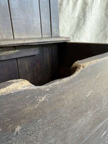 A rare 19th century antique Welsh vernacular farmhouse box settle