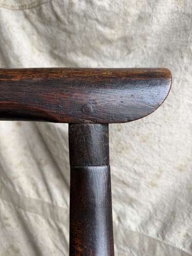 A rare Victorian antique Scottish elm and oak Edinburgh pattern chair