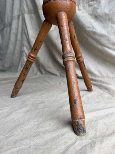 A 19th century antique painted pine octagonal gypsy table