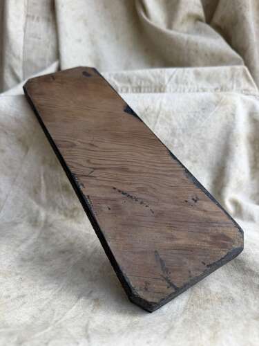 A 1920s antique hand painted wooden workshop oil it sign
