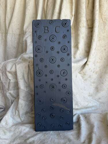 A 19th century antique Welsh carved folk art slate panel