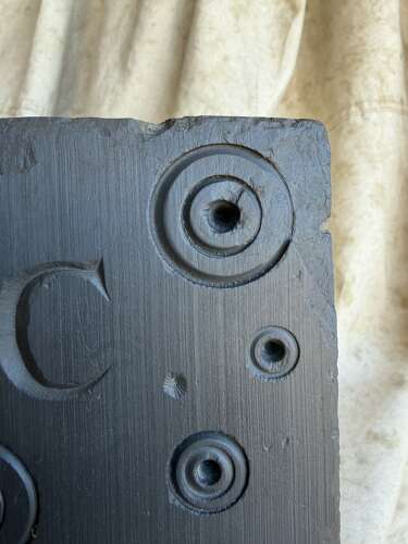 A 19th century antique Welsh carved folk art slate panel