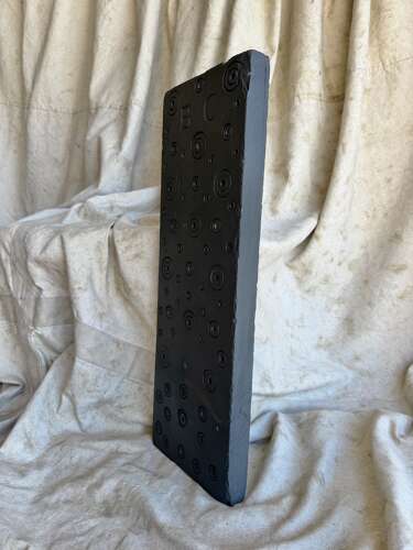 A 19th century antique Welsh carved folk art slate panel