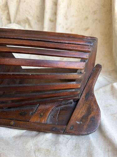 A Welsh 19th century antique boat builder’s plank on frame half hull scale model
