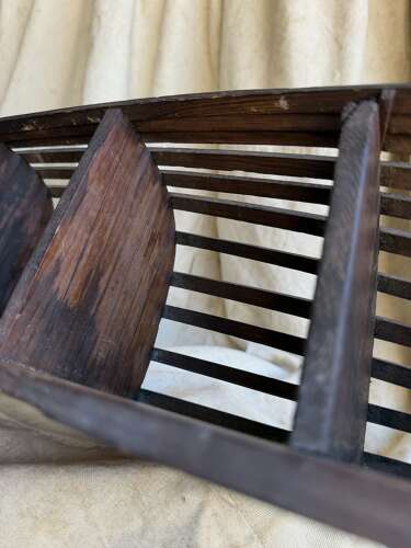 A Welsh 19th century antique boat builder’s plank on frame half hull scale model